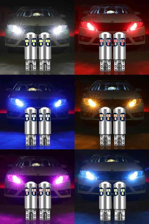 AL 適用: セアト レオン MK3 MK2 FR 5F アルテア XL アテカ イビサ 6L 6J アローナ 2ピース T10 W5W LED バルブ ポジション ホワイト〜レイクブルー AL-OO-6237の通販は