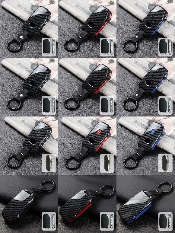 AL キー カバー ケース 適用: 起亜 シード CD スポーテージ 4 GT ニロ プロシード ソウル 3ボタン ブラック〜4ボタン ブルー B AL-OO-6330