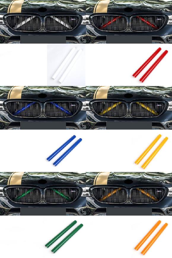 AL 適用: BMW 1 3 5シリーズ F20 F30 F31 F34 GT G30 G31 116i 118i 120i 320i 328i セダン ツーリング フロント グリル トリム ホワイト〜オレンジ AL-OO-6415