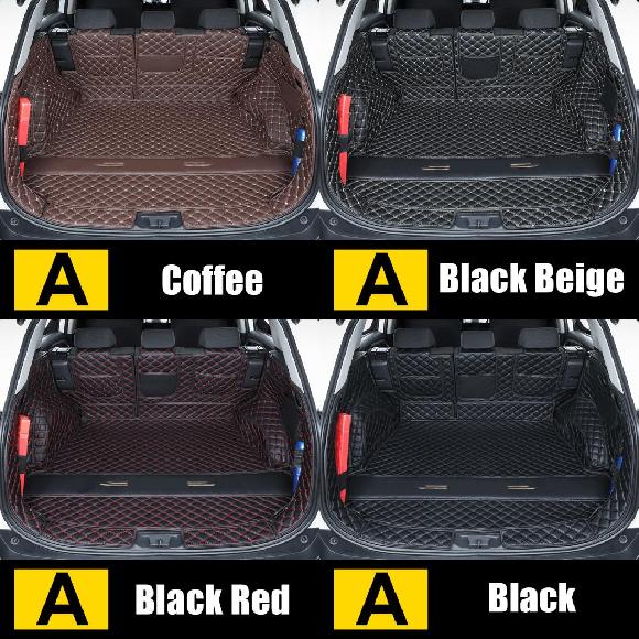 AL 適用: トヨタ RAV4 2019 2020 2021 2022 RAV 4 XA50 レザー トランク 保護 マット コーヒー 5ピース〜ブラック 5ピース AL-OO-6509