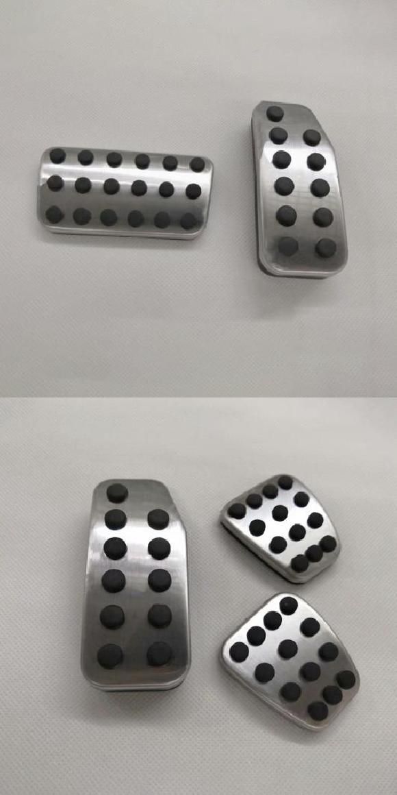 AL ステンレス スチール フット ペダル アクセル ブレーキ ペダル カバー 適用: ホンダ ジャズ AT 2ピース・MT 3ピース AL-OO-6556の通販は 7,214円