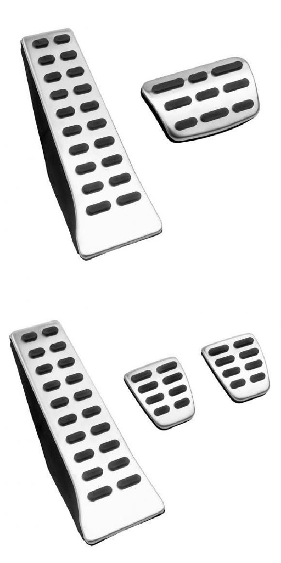 AL アクセル ペダル ブレーキ クラッチ ペダル フットレスト ペダル カバー 適用: ロゴなし AT 2ピース・ロゴなし MT 3ピース AL-OO-6579