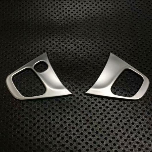 適用: オペル/OPEL ヴィヴァーロ 2015 2016 2017 ABS クローム ステアリング ホイール ボタン フレーム カバー トリム ステッカー インテリア シルバー・クローム ミラー AL-OO-6871 AL_3