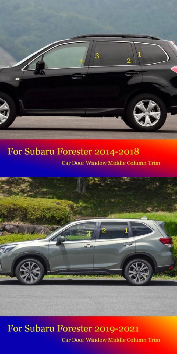適用: スバル フォレスター 2014 2015 2016 2017 2018 ドア ウインドウ 中央列 トリム 装飾 保護 ストリップ ブラック ピース ステッカー 14-18 8ピース・19-21 6ピース AL-OO-6893 AL 10,465円