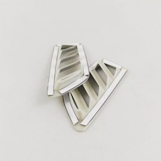適用: ルノー/RENAULT コレオス 2017 2018 ABS マット フロント ダッシュボード エア コンディション AC 吹き出し口 フレーム カバー トリム アクセサリー シルバー マット タイプ1 AL-OO-7043 AL_6