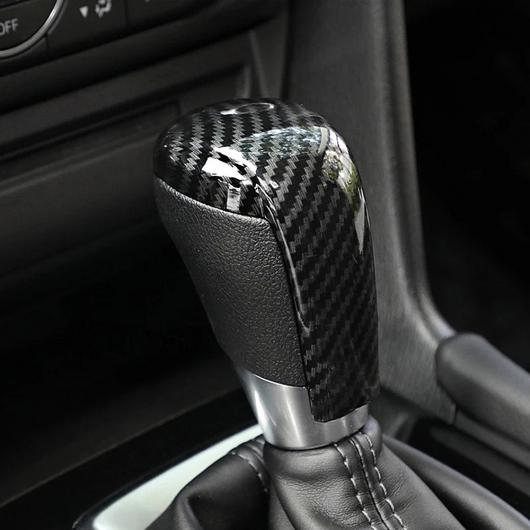 ABS カーボン ファイバー インテリア アクセサリー 適用: MAZDA6 アテンザ 2015 2016 2017 2018 ギア シフト レバー ノブ ハンドル カバー AL-OO-7304 AL_1
