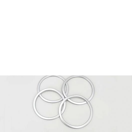ABS マット ドア ステレオ ドア スピーカー スパンコール 内側 カバー 装飾 アクセサリー 4ピース 適用: 日産 キャシュカイ J11 2015 2016 2017 AL-OO-7375 AL