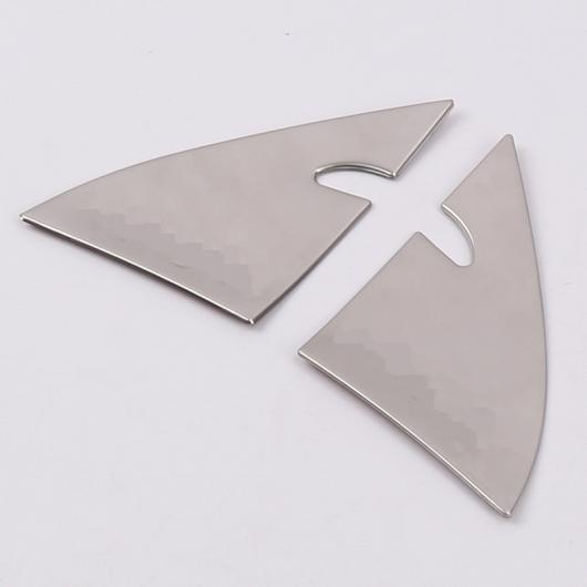 ステンレス スチール トリム アクセサリー 適用: 日産 キャシュカイ J11 2015 2016 2017-2019 フロント インナー トライアングル スピーカー オーディオ ホーン カバー E AL-OO-7387 AL_2