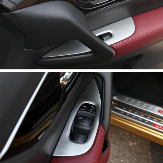 適用: 日産 キャシュカイ J11 2014 2019 ステンレス スチール インテリア ステッカー ウインドウ リフト スイッチ ボタン パネル カバー トリム アクセサリー E AL-OO-7388 AL_5