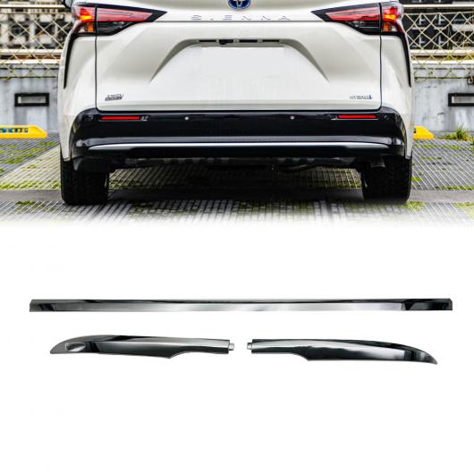 適用: 2021 2022 トヨタ シエナ トランク テールゲート リア ドア メンバー カバー ガーニッシュ トリム スタイリング ABS 3ピース AL-OO-7537 AL