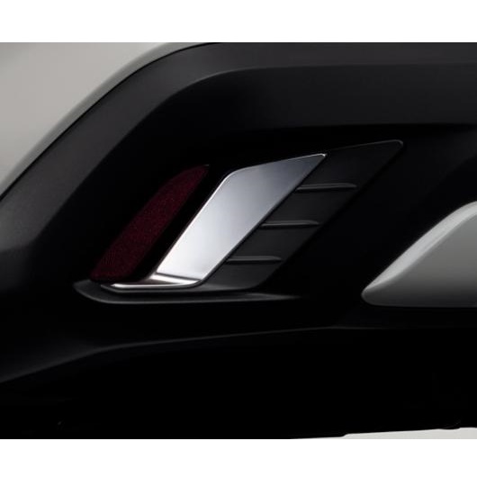 適用: トヨタ カローラ クロス 2020-2022 リア バンパー フォグランプ 装飾 ABS クローム トリム ガーニッシュ AL-OO-7558 AL