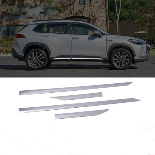 パーツ 適用: トヨタ カローラ クロス 2020 2021 ドア サイド モールディング プロテクター トリム ガーニッシュ AL-OO-7565 ALの通販は