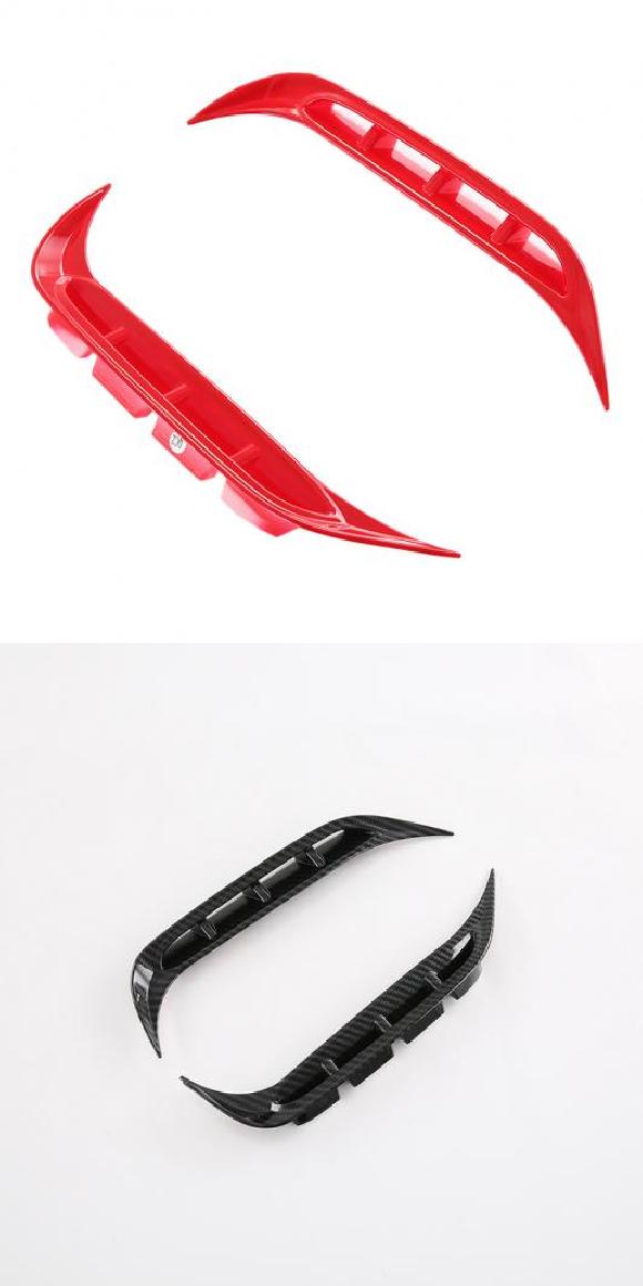 適用: 起亜 スポーテージ NQ5 2022 フロント フォグランプ バンパー トリム ステッカー ABS クローム レッド・カーボン調 AL-OO-7622 ALの通販は