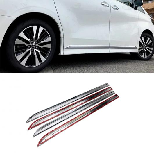 ABS クローム サイド ドア ボディ モールディング トリム カバー ライン ガーニッシュ ステッカー アクセサリー 適用: トヨタ アルファード ヴェルファイア 30シリーズ 2016 17-19 AL-OO-7692 ALの通販は 23,268円