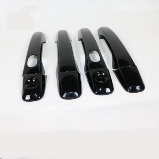 ブラック ABS クローム ドア ハンドル カバー トリム スマート ホール 8ピース 適用: フォード/FORD エクスプローラー スポーツ 2016 2017 18 AL-OO-7698 ALの通販は