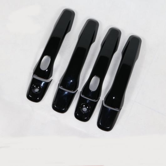 ブラック ABS クローム ドア ハンドル カバー トリム スマート ホール 8ピース 適用: フォード/FORD エクスプローラー スポーツ 2016 2017 18 AL-OO-7698 ALの通販は