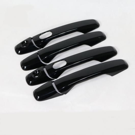 ブラック ABS クローム ドア ハンドル カバー トリム スマート ホール 8ピース 適用: フォード/FORD エクスプローラー スポーツ 2016 2017 18 AL-OO-7698 ALの通販は