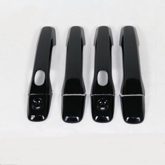 ブラック ABS クローム ドア ハンドル カバー トリム スマート ホール 8ピース 適用: フォード/FORD エクスプローラー スポーツ 2016 2017 18 AL-OO-7698 ALの通販は