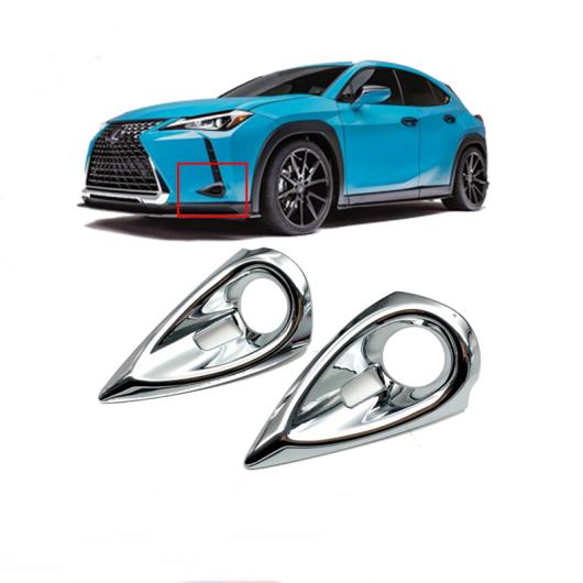 適用: レクサス UX200 UX250H UX260H 2019 2020 フロント フォグライト カバー モールディング トリム ヘッド フォグランプ 保護 フレーム アクセサリー AL-OO-7707 AL