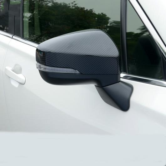 適用: スバル XV GT3 GT7 インプレッサ 2017 2018 2019 ABS カーボン リア ビュー バックミラー サイド ミラー ストリップ カバー スティック トリム パネル ランプ パーツ AL-OO-7708 AL