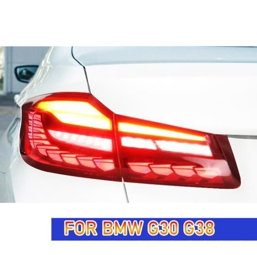 テール ランプ 適用: BMW G38 LED テールライト 2018-2021 525i 530i G30 F90 G30 リア フォグ ブレーキ ウインカー レッド〜レッドスモーク AL-OO-7788 AL_4