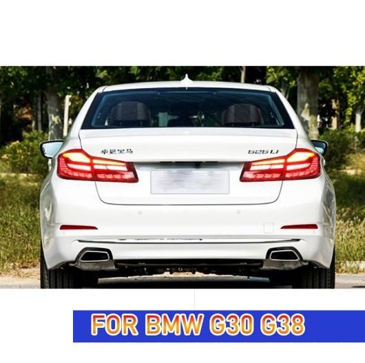 テール ランプ 適用: BMW G38 LED テールライト 2018-2021 525i 530i G30 F90 G30 リア フォグ ブレーキ ウインカー レッド〜レッドスモーク AL-OO-7788 AL_5