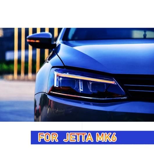ヘッド ランプ 適用: ジェッタ LED ヘッドライト 2011-2018 ヘッドライト ジェッタ MK6 DRL ウインカー ハイ ビーム エンジェル アイ プロジェクター レンズ キセノン・LED AL-OO-7816 AL_2