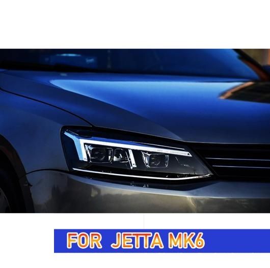 ヘッド ランプ 適用: ジェッタ LED ヘッドライト 2011-2018 ヘッドライト ジェッタ MK6 DRL ウインカー ハイ ビーム エンジェル アイ プロジェクター レンズ キセノン・LED AL-OO-7816 AL_4