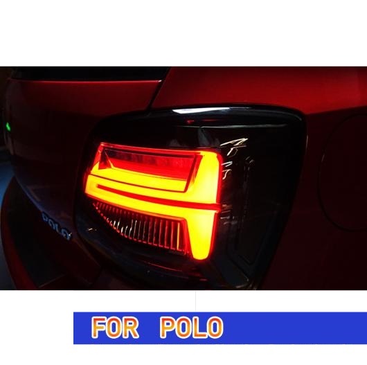 テール ランプ 適用: VW ポロ LED テールライト 2011-2018 ポロ リア フォグ ブレーキ ウインカー ブラック・レッド AL-OO-8016 AL_2