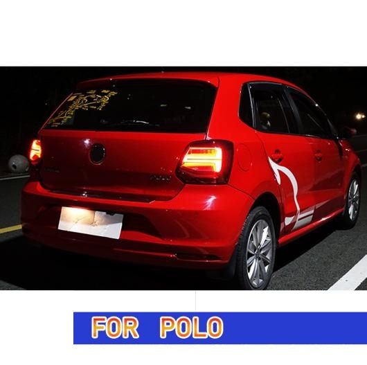 テール ランプ 適用: VW ポロ LED テールライト 2011-2018 ポロ リア フォグ ブレーキ ウインカー ブラック・レッド AL-OO-8016 AL_5