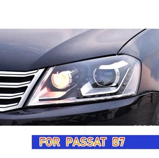 ヘッド ランプ 適用: VW パサート B7 LED ヘッドライト 2012-2016 ヘッドライト パサート B7 DRL ウインカー ハイ ビーム エンジェル アイ プロジェクター レンズ ローバルブなし AL-OO-8024 AL_2
