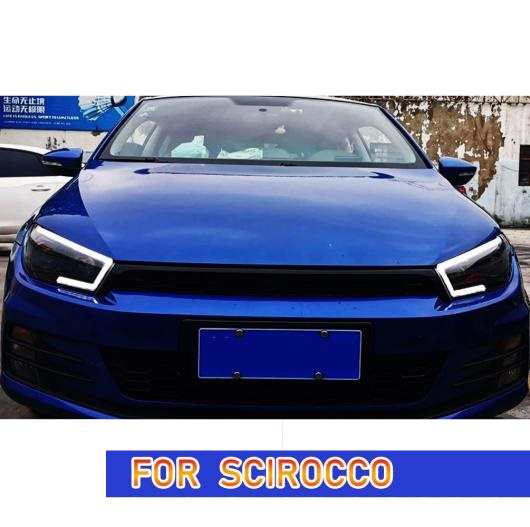 ヘッド ランプ 適用: VW シロッコ LED ヘッドライト 2009-2017 ヘッドライト シロッコ DRL ウインカー ハイ ビーム エンジェル アイ プロの通販は