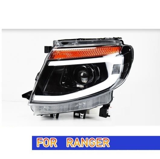 ヘッド ランプ 適用: フォード/FORD レンジャー LED ヘッドライト 2012-2014 ヘッドライト レンジャー T6 DRL ウインカー ハイ ビーム エンジェル アイ バルブなし インサイド AL-OO-8046 AL_2