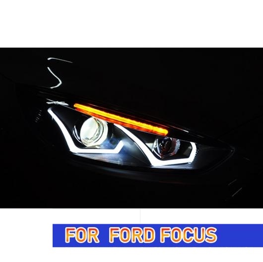ヘッド ランプ 適用: フォード/FORD フォーカス LED ヘッドライト 2015-2017 ヘッドライト フォーカス DRL ウインカー ハイ ビーム エンジェル キセノン バルブ・LED バルブ AL-OO-8075 AL_2