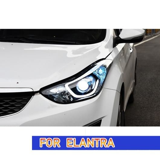 ヘッド ランプ 適用: ヒュンダイ/現代/HYUNDAI エラントラ LED ヘッドライト 2011-2016 ヘッドライト エラントラ DRL ウインカー ハイ ビーム エンジェル アイ キセノン・LED AL-OO-8085 AL_2