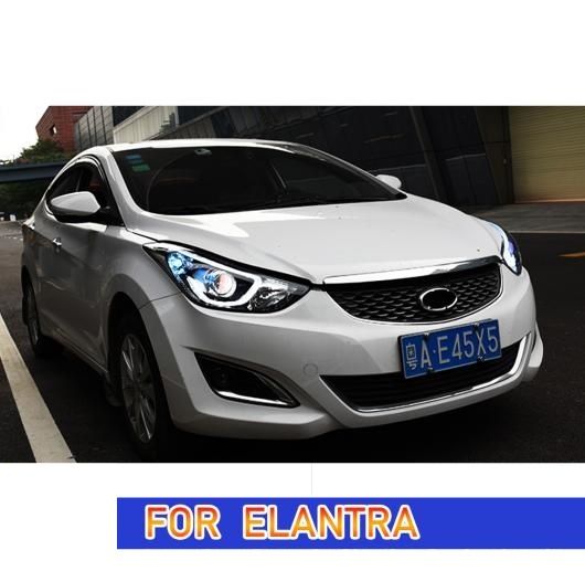 ヘッド ランプ 適用: ヒュンダイ/現代/HYUNDAI エラントラ LED ヘッドライト 2011-2016 ヘッドライト エラントラ DRL ウインカー ハイ ビーム エンジェル アイ キセノン・LED AL-OO-8085 AL_4