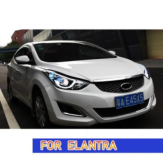 ヘッド ランプ 適用: ヒュンダイ/現代/HYUNDAI エラントラ LED ヘッドライト 2011-2016 ヘッドライト エラントラ DRL ウインカー ハイ ビーム エンジェル アイ キセノン・LED AL-OO-8085 AL_6
