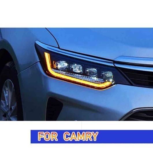 ヘッド ランプ 適用: トヨタ カムリ LED ヘッドライト 2015-2017 ヘッドライト カムリ DRL ウインカー ハイ ビーム エンジェル アイ プロジェクター レンズ LED ヘッドライト AL-OO-8227 AL_1