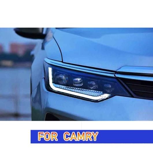 ヘッド ランプ 適用: トヨタ カムリ LED ヘッドライト 2015-2017 ヘッドライト カムリ DRL ウインカー ハイ ビーム エンジェル アイ プロジェクター レンズ LED ヘッドライト AL-OO-8227 AL_4