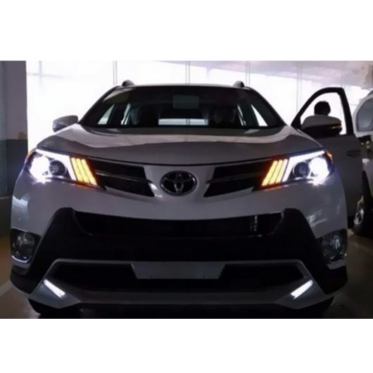 ヘッドライト アセンブリ 適用: トヨタ RAV4 2013-2016 RAV4 LED エンジェル アイ DRL Q5 バイキセノン レンズ H7 キセノン フロント ライト ハロゲン ヘッドライト AL-OO-8263 AL