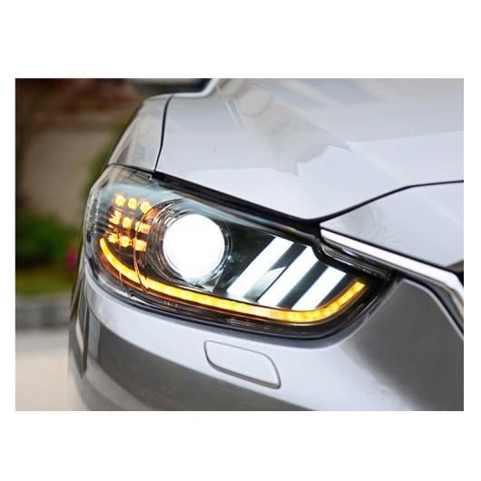適用: MAZDA6 ヘッドライト 2014-2016 MAZDA6 アテンザ LED ヘッドライト DRL バイキセノン レンズ ハイ ロー ビーム パーキング ロー ビームバルブなし AL-OO-8270 AL