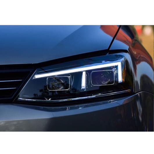 適用: VW ジェッタ ヘッドライト VW ジェッタ MK6 ヘッド ランプ LED ガイド バイキセノン レンズ パーキング ハロゲン ヘッドライト AL-OO-8283 AL