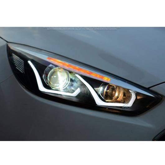 ヘッド ランプ ケース 適用: フォード/FORD フォーカス 2015-2018 ヘッドライト LED ヘッドライト DRL レンズ ダブル ビーム HID 4300K ロー ビーム・HID 6000K ロー ビーム AL-OO-8296 AL