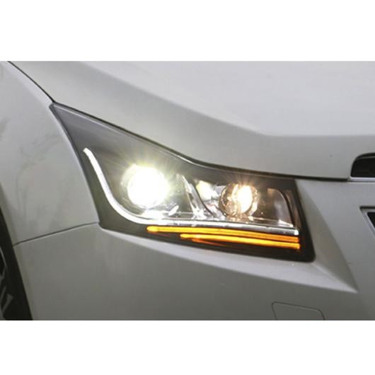 適用: シボレー/CHEVROLET クルーズ ヘッドライト 2009-2014 LED ヘッドライト DRL バイキセノン/LED レンズ ハイ ロー ビーム パーキンの通販は