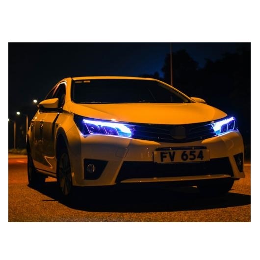 ヘッド ランプ 適用: トヨタ カローラ ヘッドライト 2014-2017 LED ヘッドライト バイキセノン LED DRL ヘッドライト アセンブリ ハロゲン ヘッドライト AL-OO-8336 AL_1