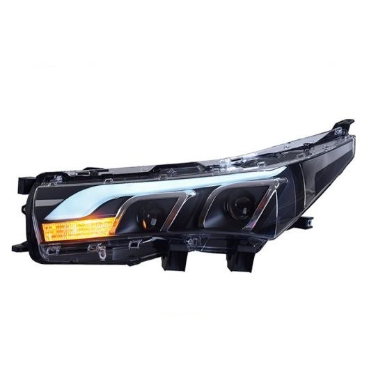 ヘッド ランプ 適用: トヨタ カローラ ヘッドライト 2014-2017 LED ヘッドライト バイキセノン LED DRL ヘッドライト アセンブリ ハロゲン ヘッドライト AL-OO-8336 AL_2