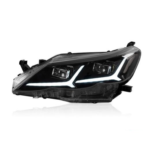適用: ヘッドライト レイツ/マークX マーク X 2010 2011 2012 フル LED ヘッド ランプ イエロー ウインカー プラグ プレイ オール LED AL-OO-8386 AL