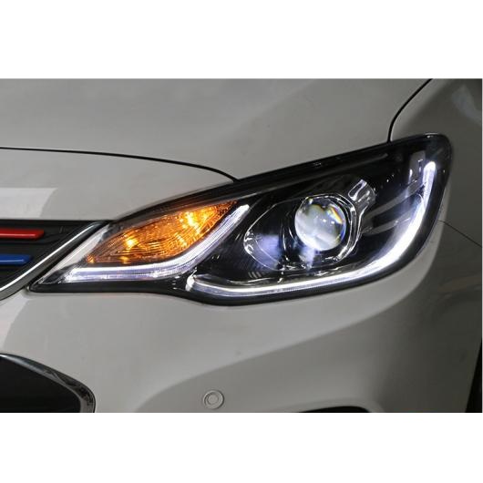 適用: シボレー/CHEVROLET キャバリエ ヘッドライト エンジェルアイ 2016-2018 キャバリエ LED ライト バー Q5 バイキセノン レンズ H7 キセノン デイ ライト ロー ビームバルブなし AL-OO-8412 AL