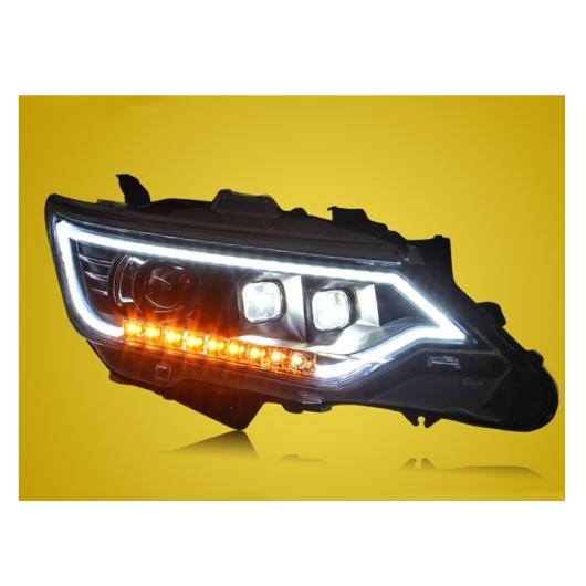 適用: トヨタ 2015-2018 カムリ ヘッドライト カムリ LED ヘッドライト LED DRL HID H7/D2H ヘッドランプ アクセサリー ハロゲン ヘッドライト AL-OO-8421 AL