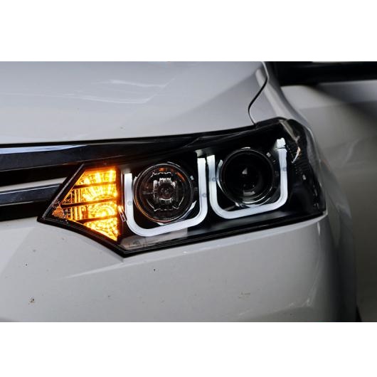 ヘッド ランプ 適用: トヨタ ヤリス ヴィッツ ヘッドライト 2014-2016 ヤリス ヴィッツ L LED ヘッドライト LED DRL HID バイキセノン ロー ビームバルブなし AL-OO-8427 AL